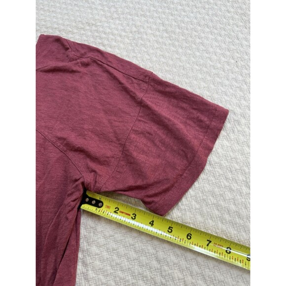 EILEEN FISHER Short Sleeve Blouse XL Organic Linen Oversized Boxy Stud Accent - Picture 12 of 14
